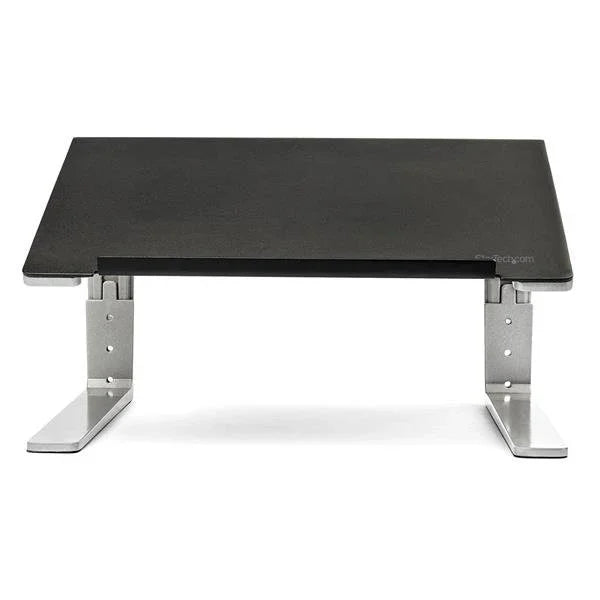STARTECH Adjustable Laptop Stand - Heavy Duty Steel & Aluminum - 3 Height Settings - Tilted - Ergonomic Laptop Riser for Desk (LTSTND) (LTSTND)