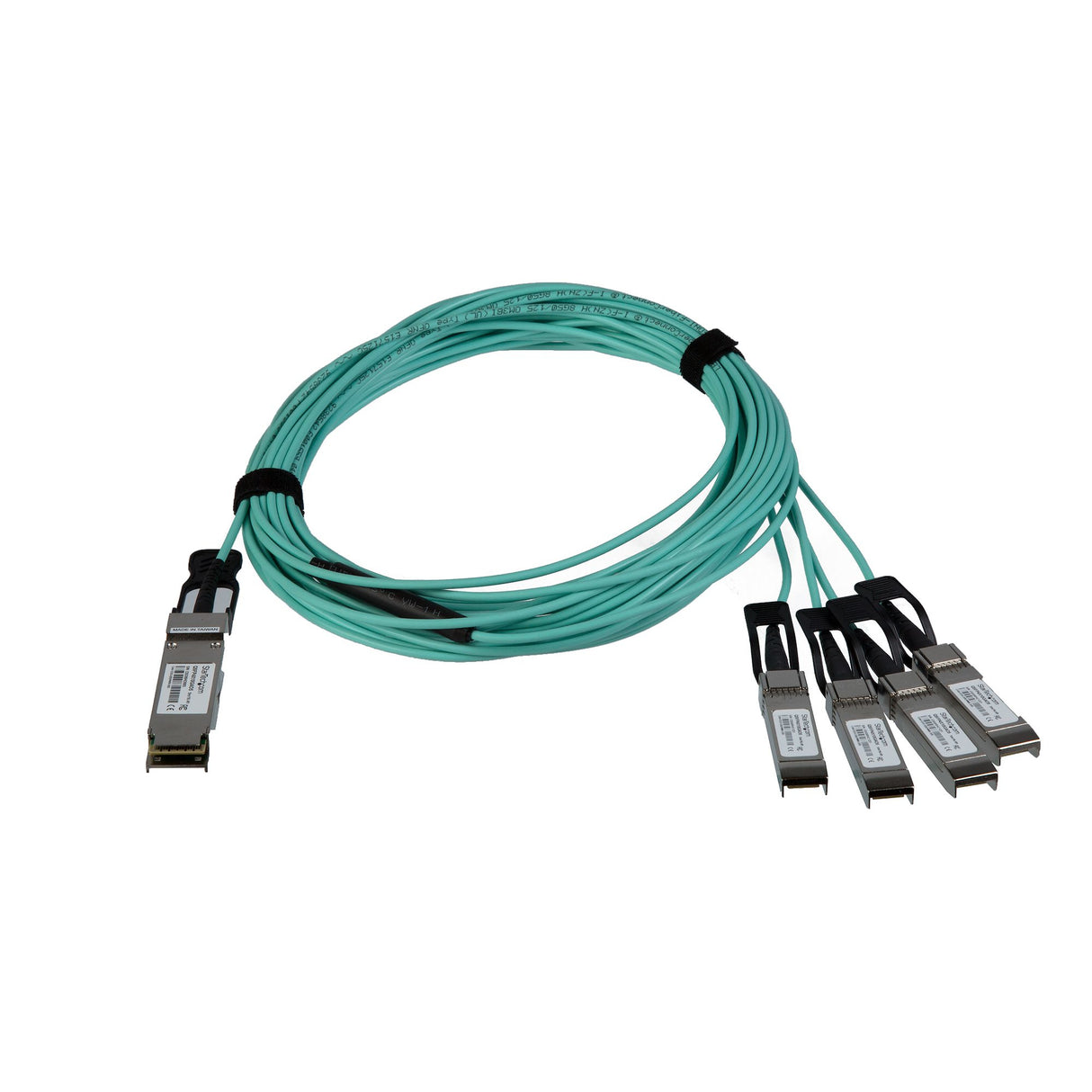 STARTECH AOC Breakout Cable for Cisco QSFP-4X10G-AOC5M - 5m|16.4ft 40G 1x QSFP+ to 4x SFP+ AOC Cable - 40GbE | 40Gbps QSFP Plus Transceiver Module Active Optical Fiber - C9300 C3850 (QSFP4X10GAO5) (QSFP4X10GAO5)