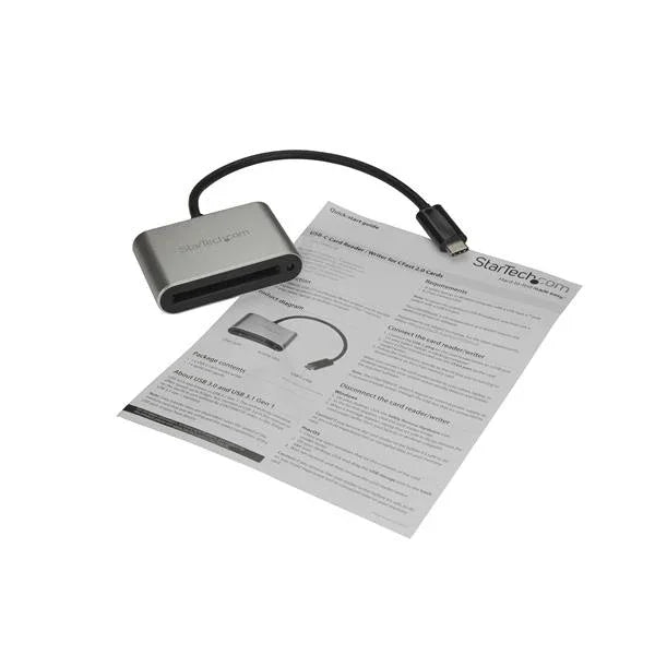 STARTECH CFast Card Reader - USB C - Memory Card Reader - Card to USB-C - Portable CFast 2.0 Reader | Writer (CFASTRWU3C)