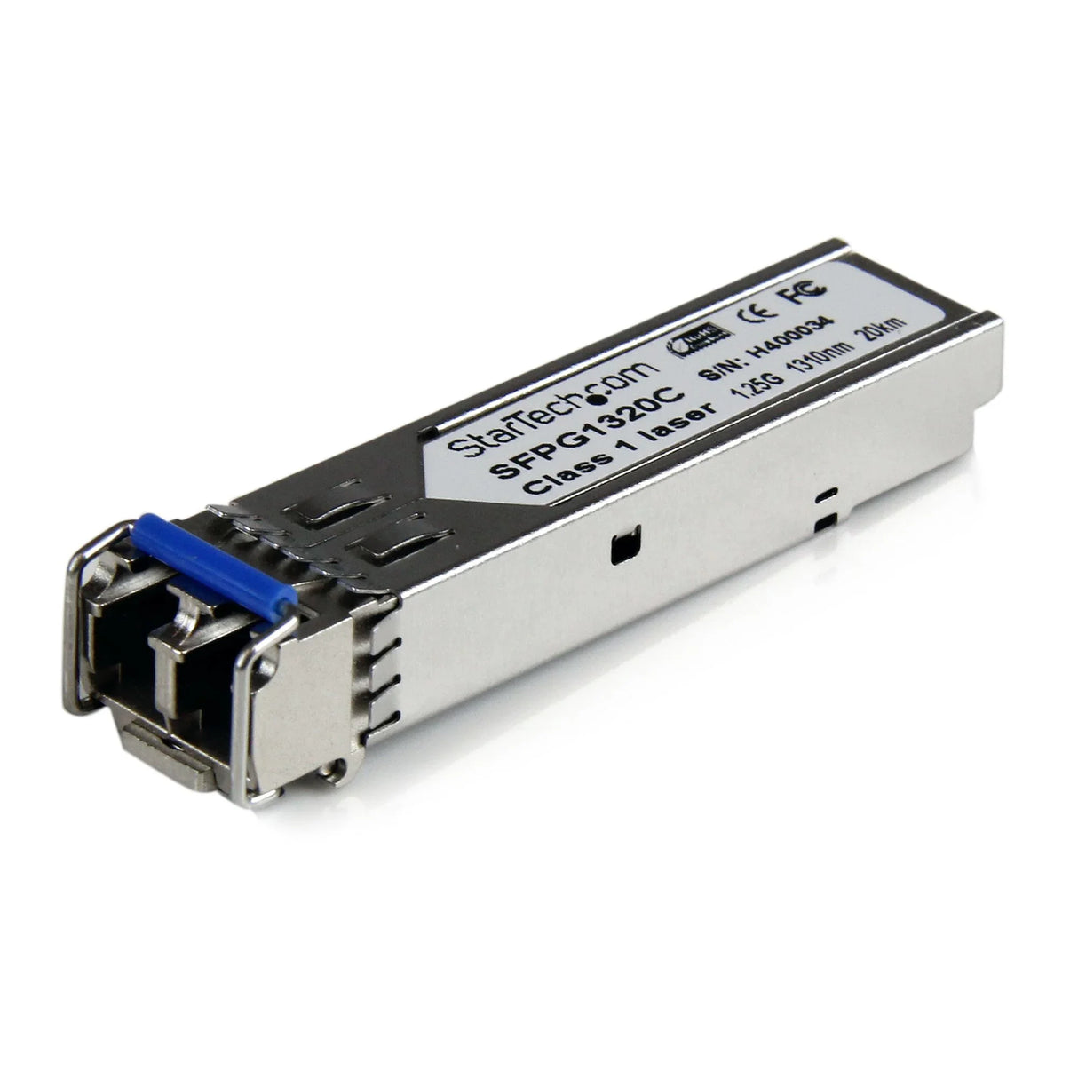 STARTECH Cisco GLC-LH-SMD Compatible SFP Module - 1000BASE-LH - 1GbE Single Mode Fiber SMF Optic Transceiver - 1GE Gigabit Ethernet SFP - LC 20km - 1310nm - DDM Cisco Firepower (SFPG1320C) (SFPG1320C)