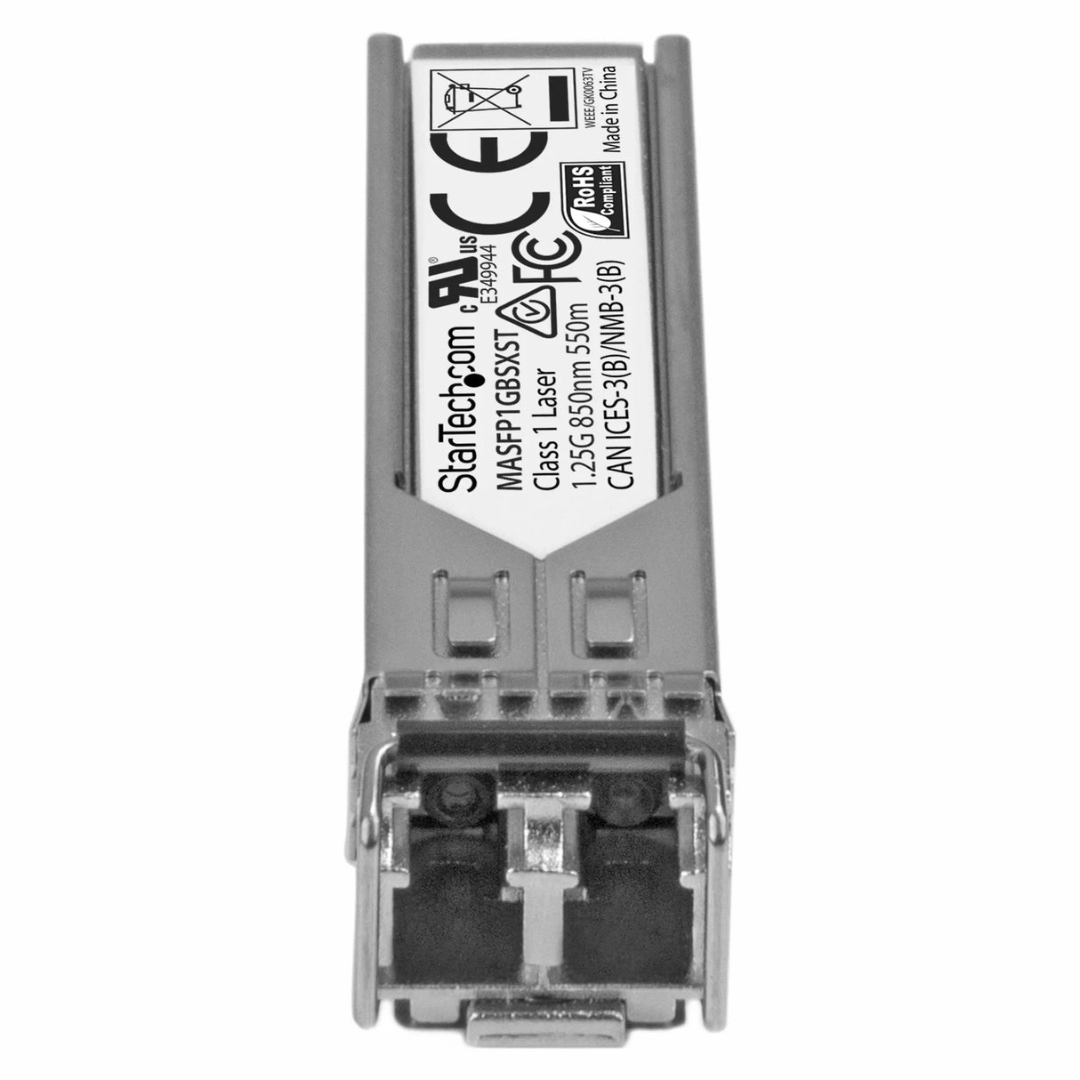 STARTECH Cisco Meraki MA-SFP-1GB-SX Compatible SFP Module - 1000BASE-SX - 1GbE MMF Optic Transceiver - LC 550m - 850nm - DDM Cisco Meraki MS225 | MX400 (MASFP1GBSXST) (MASFP1GBSXST)