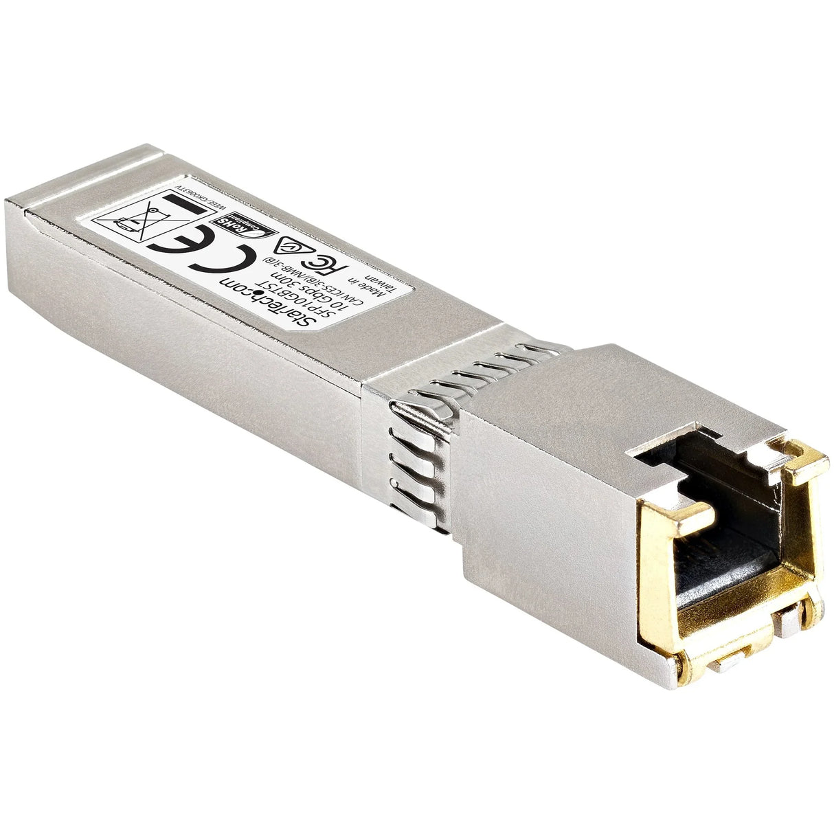 STARTECH Cisco SFP-10GB-TC Compatible SFP+ Module - 10GBASE-T - SFP to RJ45 Cat6|Cat5e - 10GE Gigabit Ethernet SFP+ - RJ-45 30m - Cisco Firepower | ASR1000 | ASR9000 (SFP10GBTCST) (SFP10GBTCST)