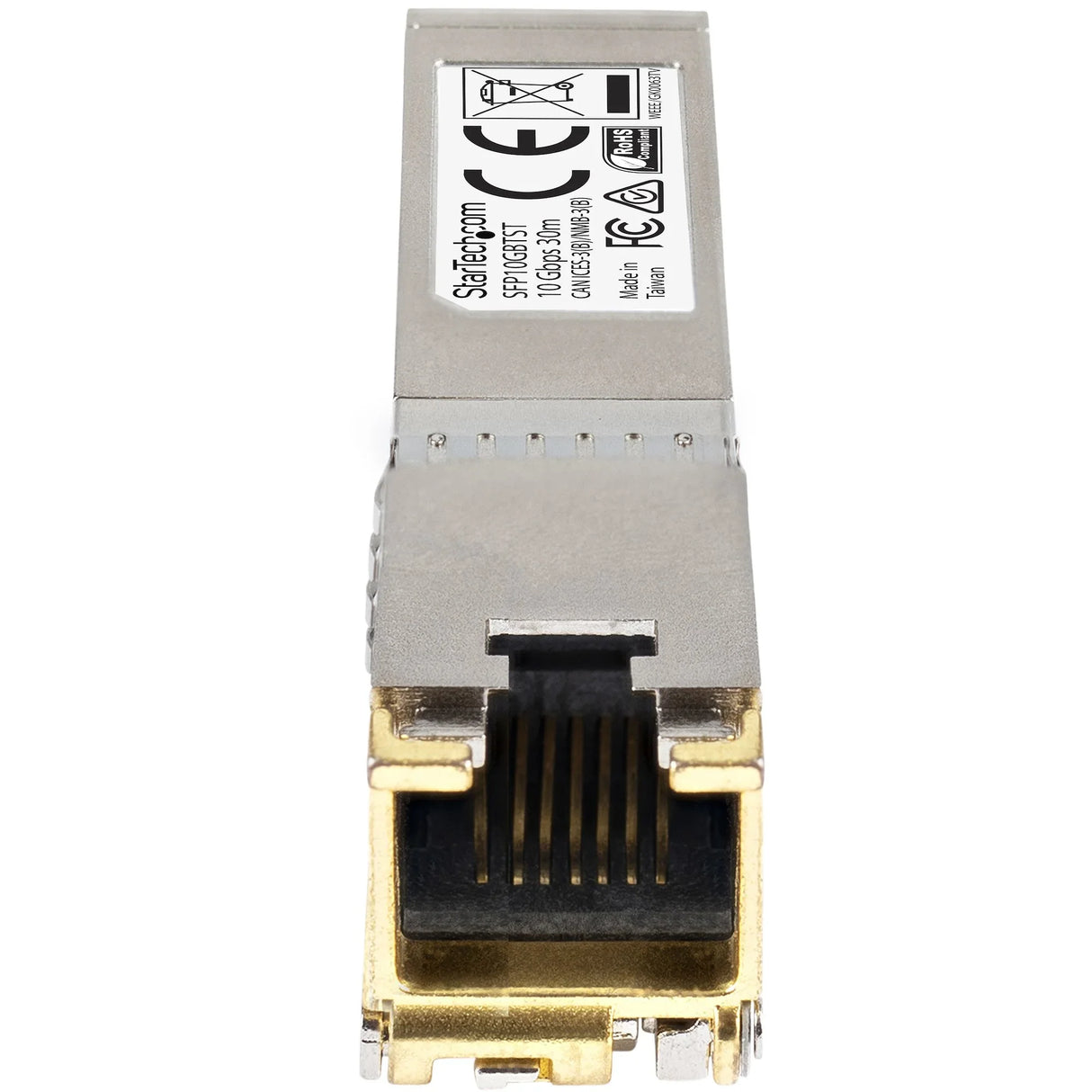 STARTECH Cisco SFP-10GB-TC Compatible SFP+ Module - 10GBASE-T - SFP to RJ45 Cat6|Cat5e - 10GE Gigabit Ethernet SFP+ - RJ-45 30m - Cisco Firepower | ASR1000 | ASR9000 (SFP10GBTCST) (SFP10GBTCST)