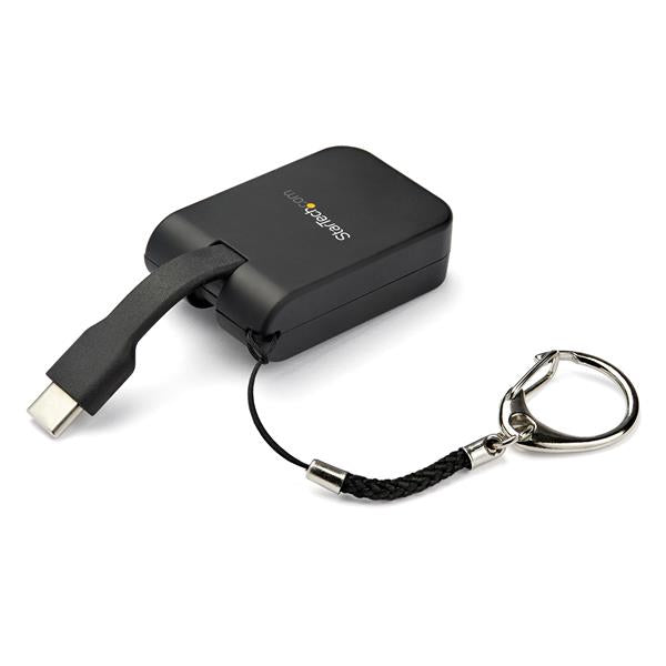 STARTECH Compact USB C to DisplayPort 1.4 Adapter - 8K 60Hz|4K USB-C to DP Video Converter w| Keychain Ring - USB Type-C DP Alt Mode (HBR3 HDR DSC) to DP Monitor Dongle - TB3 Compatible (CDP2DPFC) (CDP2DPFC)