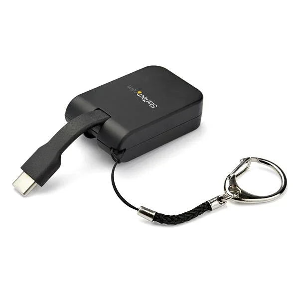 STARTECH Compact USB C to Mini DisplayPort Adapter - 8K 60Hz|4K USB-C to mDP 1.4 Video Converter w|Keychain Ring - USB Type-C DP Alt Mode (HBR3 HDR DSC) to mDP Monitor - TB3 Compatible (CDP2MDPFC) (CDP2MDPFC)
