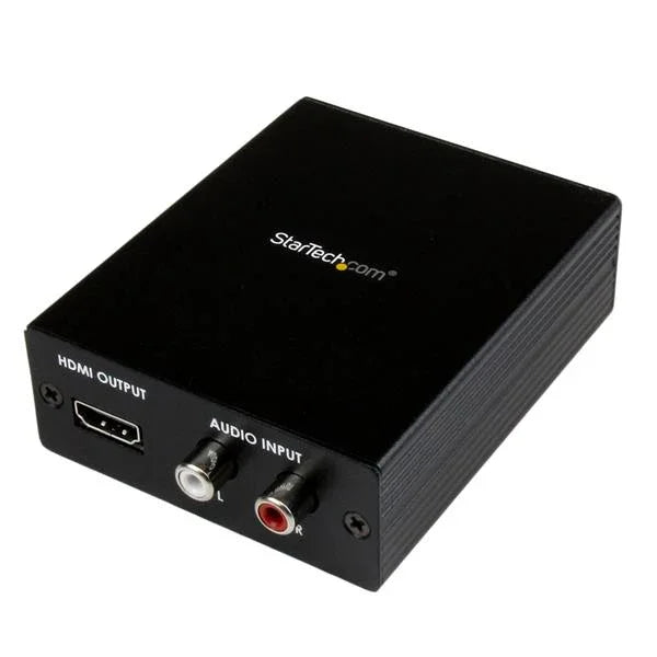 STARTECH Component (YPbPr) | VGA To HDMI Converter With Audio - PC to HDMI - resolutions up to 1080p (HDTV) and (PC) (VGA2HD2)