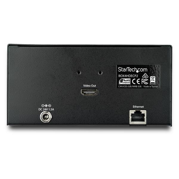 STARTECH Conference Table Connectivity Pop up Box with AV and Data Ports - HDMI | VGA | DisplayPort to 4K HDMI Output (BOX4HDECP2) (BOX4HDECP2)