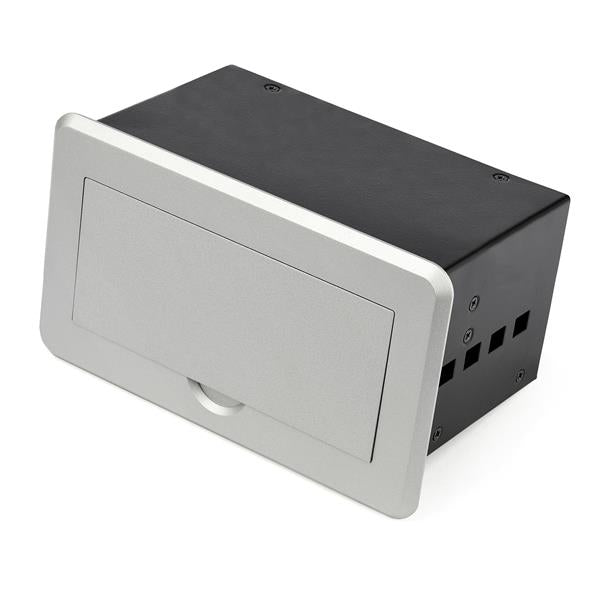 STARTECH Conference Table Connectivity Pop up Box with AV and Data Ports - HDMI | VGA | DisplayPort to 4K HDMI Output (BOX4HDECP2) (BOX4HDECP2)