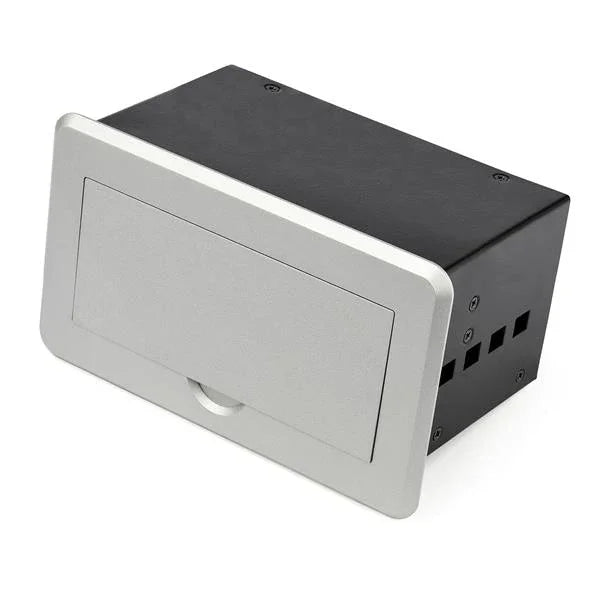 STARTECH Conference Table Connectivity Pop up Box with AV and Data Ports - HDMI | VGA | DisplayPort to 4K HDMI Output (BOX4HDECP2) (BOX4HDECP2)