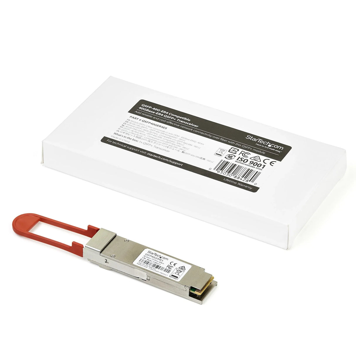 STARTECH Dell EMC 3CSFP91 Compatible QSFP+ Module - 40GBASE-ER4 - Single Mode Fiber (SMF) - 40GE Gigabit Ethernet QSFP+ - LC 40 km - 1270nm to 1330nm - DDM (QSFP40GER4ES) (QSFP40GER4ES)
