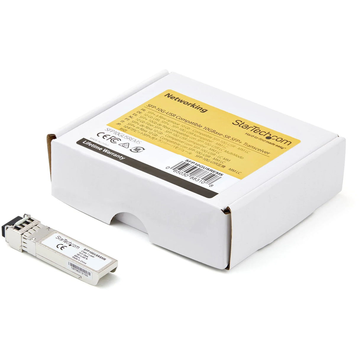 STARTECH Dell EMC SFP-10G-USR Compatible SFP+ Module - 10GBASE-SR - 10GbE Multimode Fiber MMF Optic Transceiver - 10GE Gigabit Ethernet SFP+ - LC 150m - 850nm - DDM (SFP10GUSREMS) (SFP10GUSREMS)