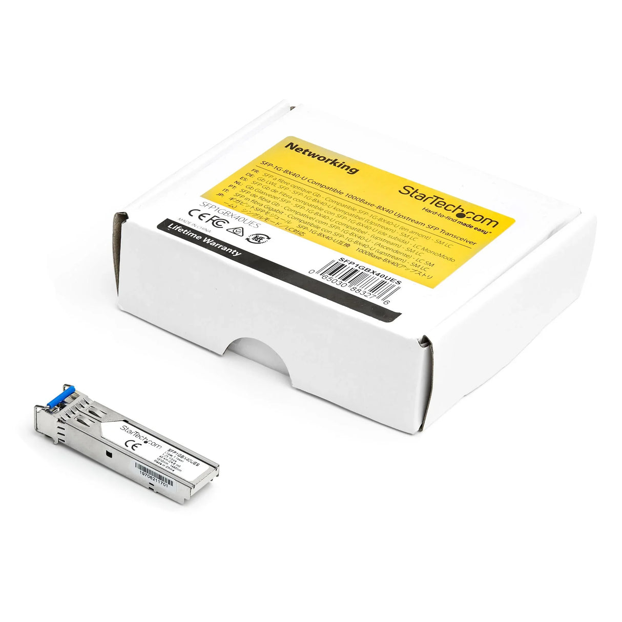 STARTECH Dell EMC SFP-1G-BX40-U Compatible SFP Module - 1000BASE-BX-U - 1 Gigabit Ethernet BiDi Fiber Single Strand SFP - LC 40km (SFP1GBX40UES) (SFP1GBX40UES)
