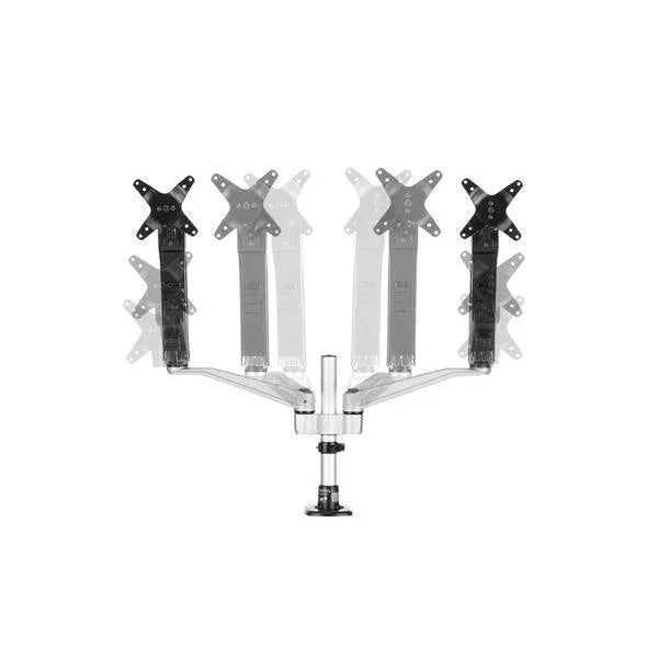 STARTECH Desk Mount Dual Monitor Arm - Full Motion - Premium Dual Monitor Stand - For up to 30” VESA Monitors - Tool-less (ARMDUAL30) (ARMDUAL30)
