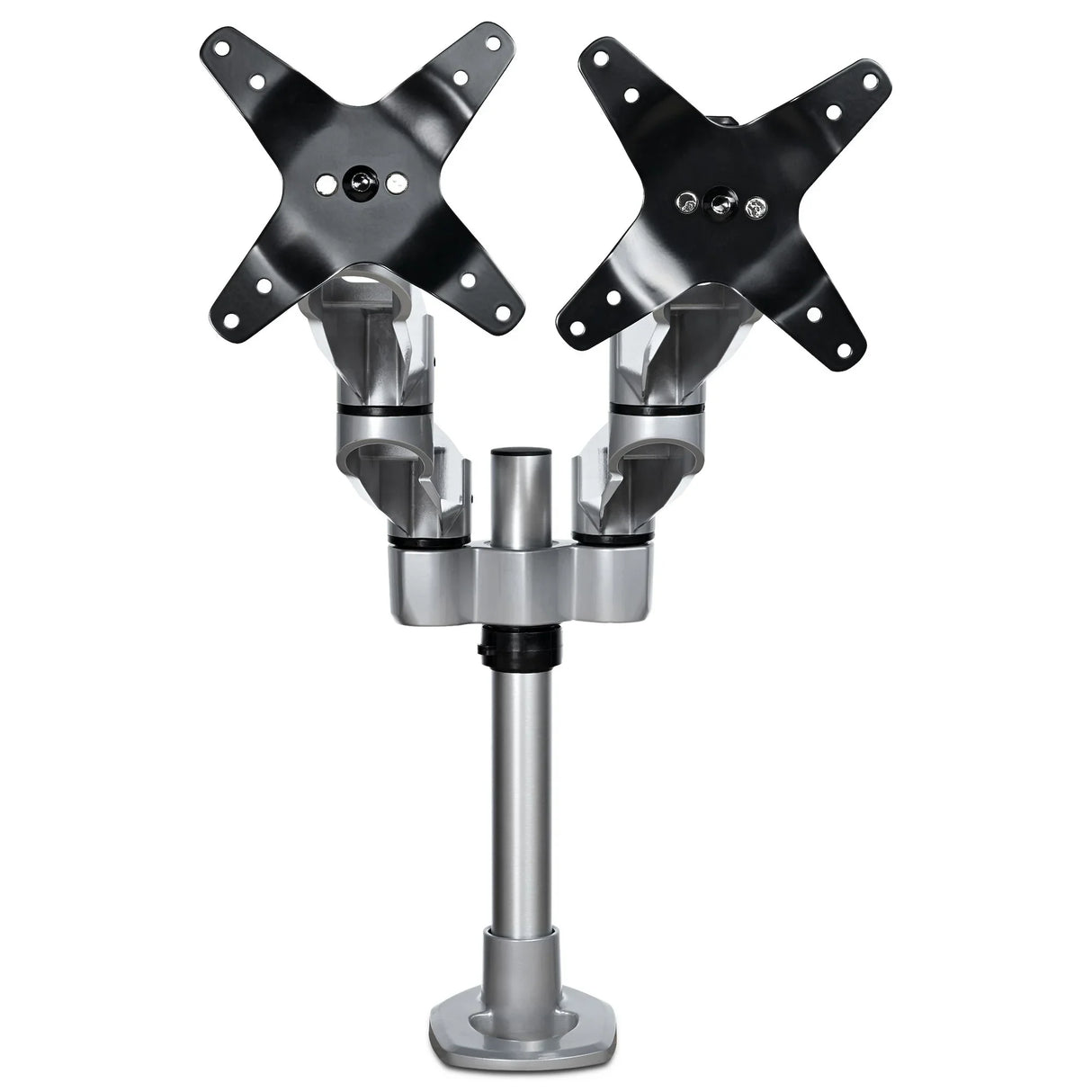 STARTECH Desk Mount Dual Monitor Arm - Premium Articulating Monitor Arm - up to 30” VESA Mount Displays - Height Adjustable Monitor Mount - Rotate|Tilt|Swivel - Clamp|Grommet - Silver (ARMDUALPS) (ARMDUALPS)