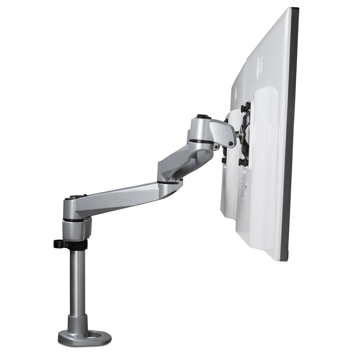 STARTECH Desk Mount Dual Monitor Arm - Premium Articulating Monitor Arm - up to 30” VESA Mount Displays - Height Adjustable Monitor Mount - Rotate|Tilt|Swivel - Clamp|Grommet - Silver (ARMDUALPS) (ARMDUALPS)