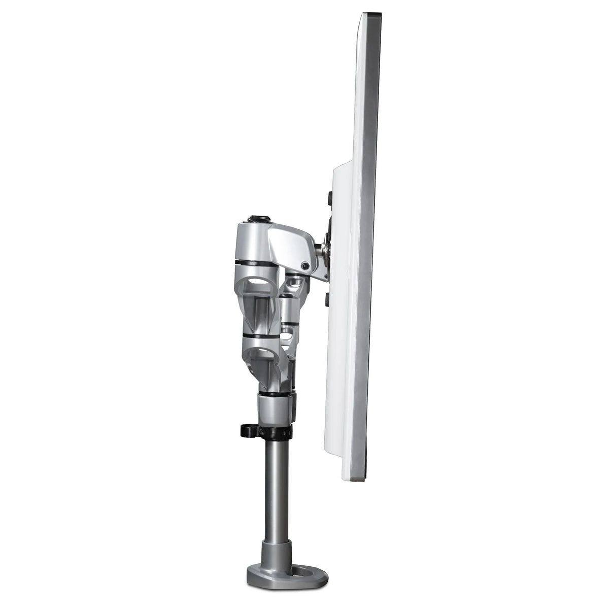 STARTECH Desk Mount Dual Monitor Arm - Premium Articulating Monitor Arm - up to 30” VESA Mount Displays - Height Adjustable Monitor Mount - Rotate|Tilt|Swivel - Clamp|Grommet - Silver (ARMDUALPS) (ARMDUALPS)
