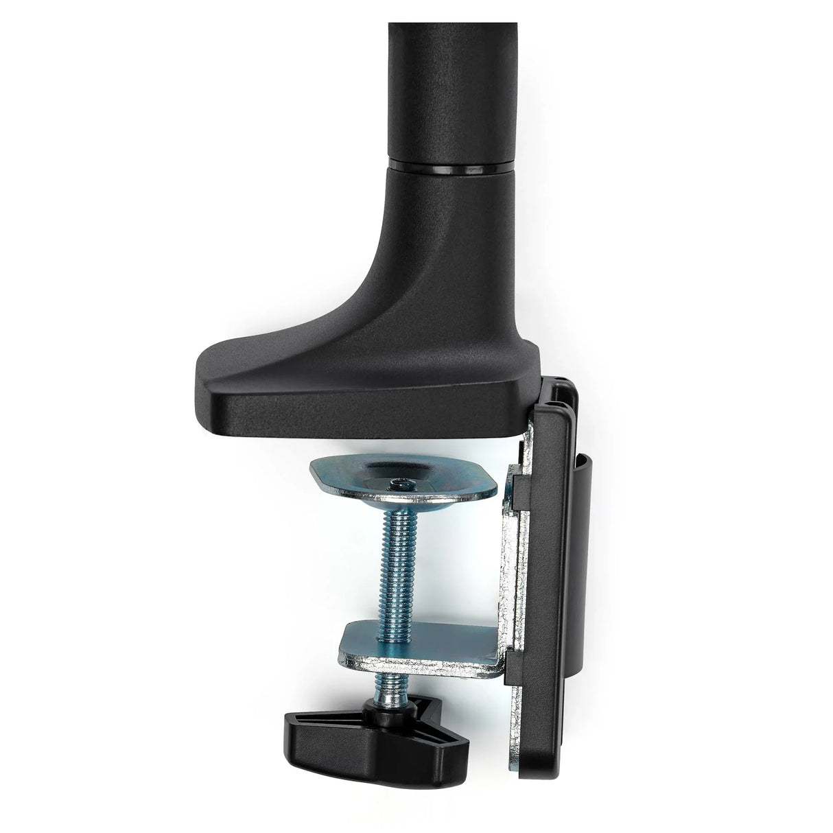 STARTECH Desk Mount Monitor Arm - Heavy Duty Ergonomic VESA Monitor Arm - Single Display up to 9kg - Full Motion | Height Adjustable | Articulating - Aluminum - C-Clamp|Grommet- Black (ARMPIVOTHDB) (ARMPIVOTHDB)
