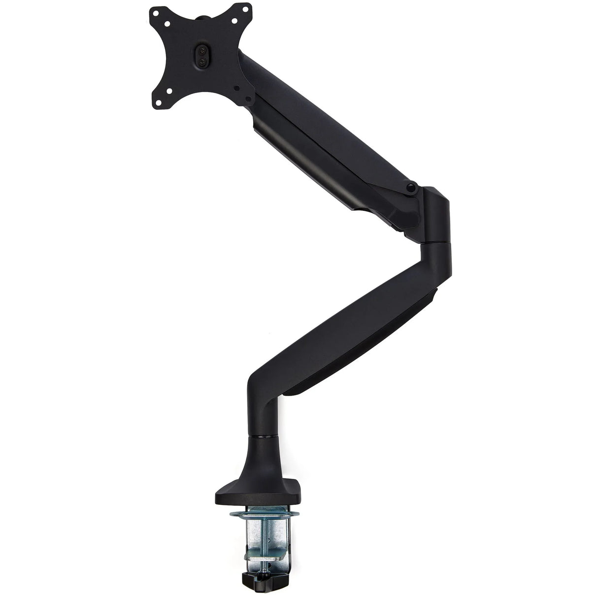 STARTECH Desk Mount Monitor Arm - Heavy Duty Ergonomic VESA Monitor Arm - Single Display up to 9kg - Full Motion | Height Adjustable | Articulating - Aluminum - C-Clamp|Grommet- Black (ARMPIVOTHDB) (ARMPIVOTHDB)