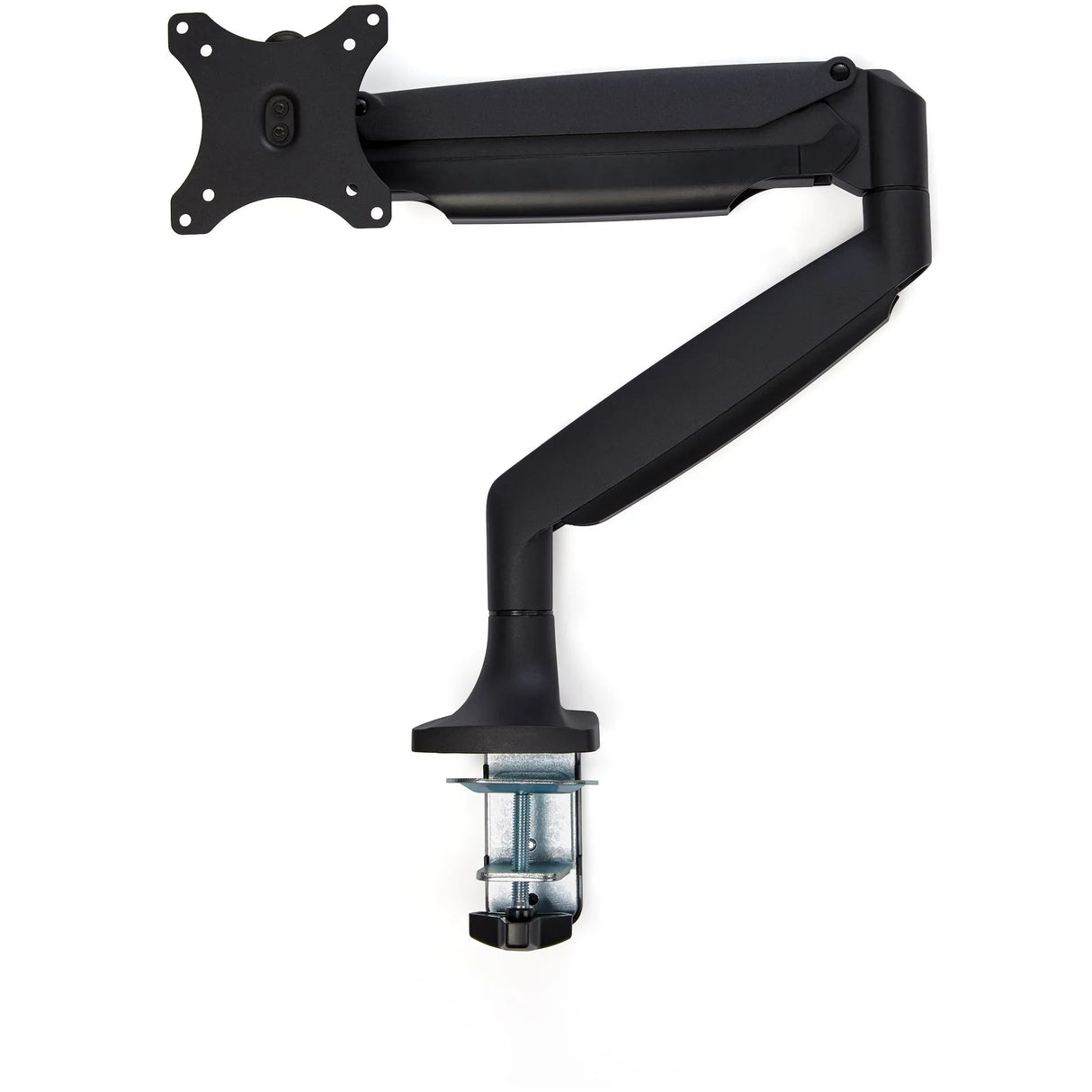 STARTECH Desk Mount Monitor Arm - Heavy Duty Ergonomic VESA Monitor Arm - Single Display up to 9kg - Full Motion | Height Adjustable | Articulating - Aluminum - C-Clamp|Grommet- Black (ARMPIVOTHDB) (ARMPIVOTHDB)
