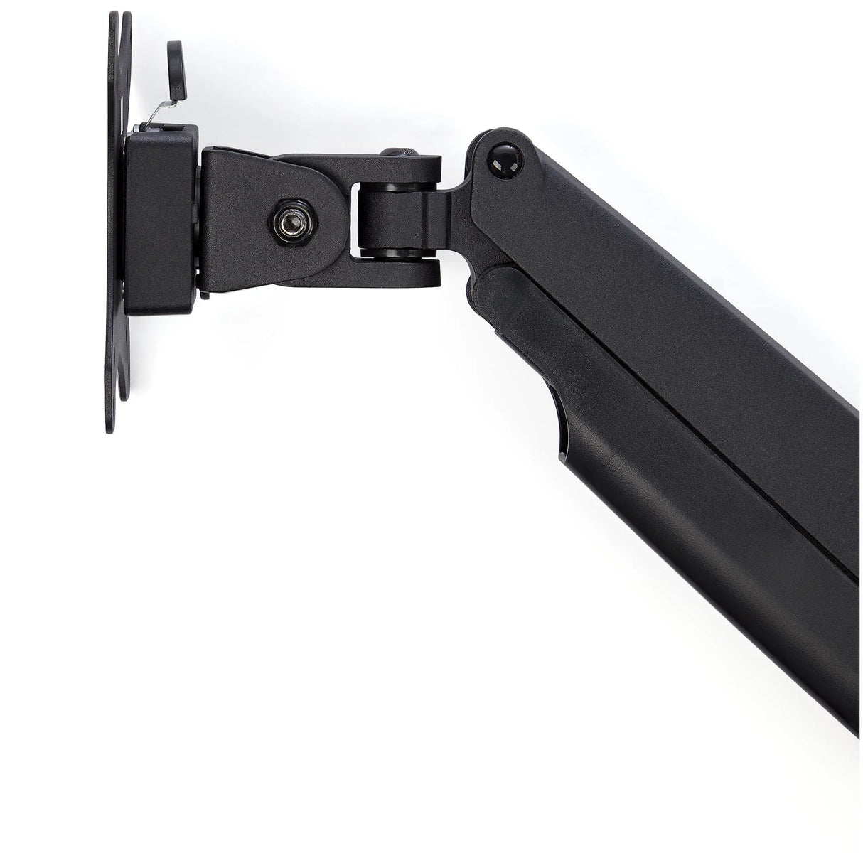 STARTECH Desk Mount Monitor Arm - Heavy Duty Ergonomic VESA Monitor Arm - Single Display up to 9kg - Full Motion | Height Adjustable | Articulating - Aluminum - C-Clamp|Grommet- Black (ARMPIVOTHDB) (ARMPIVOTHDB)