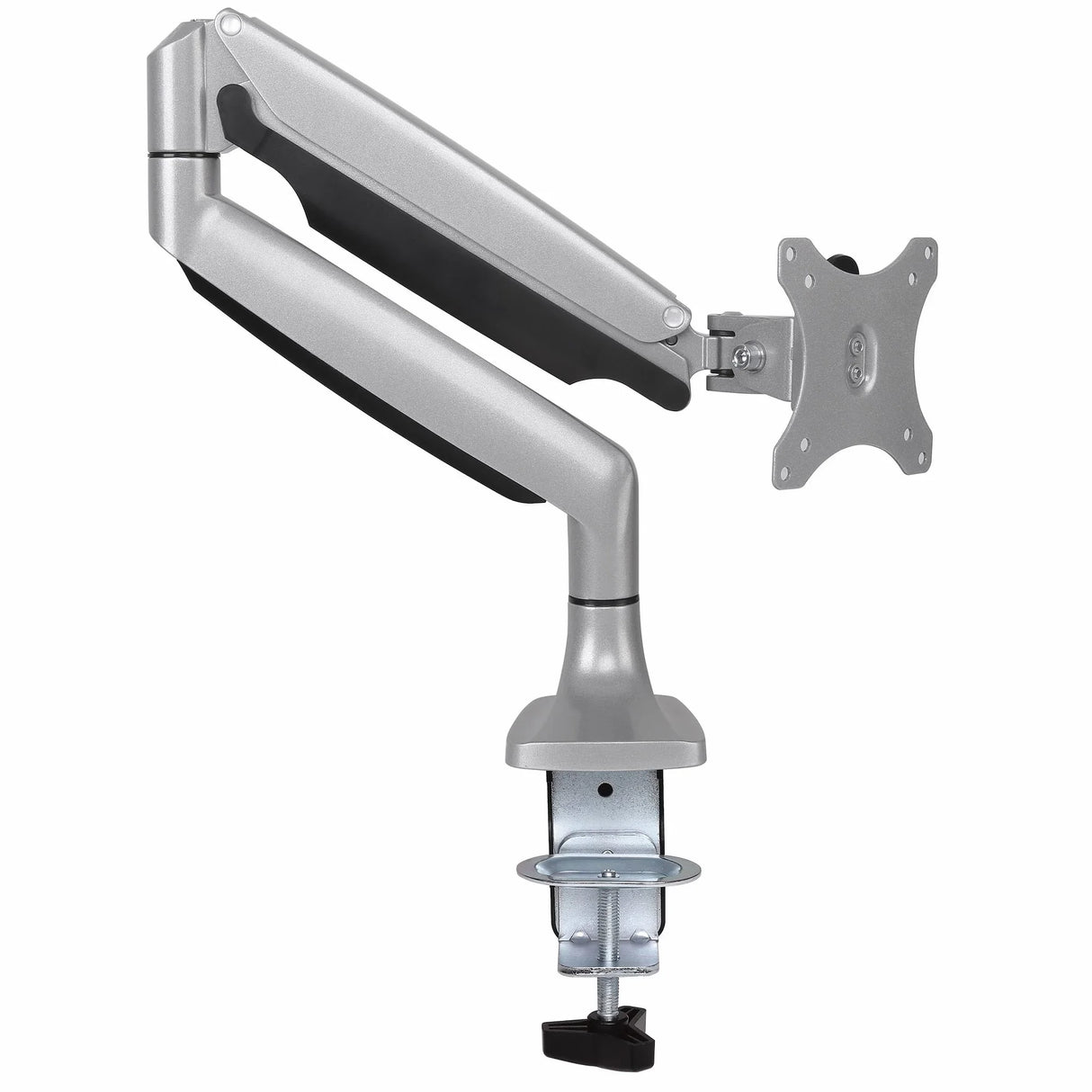 STARTECH Desk Mount Monitor Arm - Heavy Duty Ergonomic VESA Monitor Arm - Single Display up to 9kg - Full Motion | Height Adjustable | Articulating - Aluminum - C-Clamp|Grommet - Silver (ARMPIVOTHD) (ARMPIVOTHD)