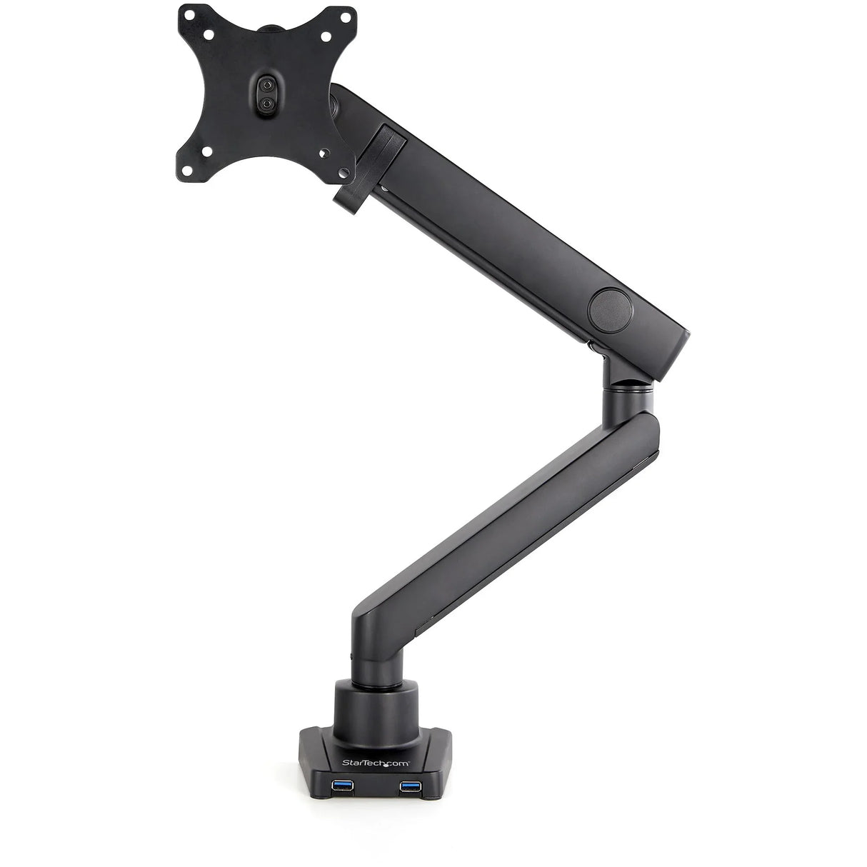 STARTECH Desk Mount Monitor Arm with 2x USB 3.0 ports - Slim Full Motion Adjustable Single Monitor VESA Mount up to 8kg Display - Ergonomic Articulating Arm - Desk Clamp|Grommet (ARMSLIM2USB3) (ARMSLIM2USB3)