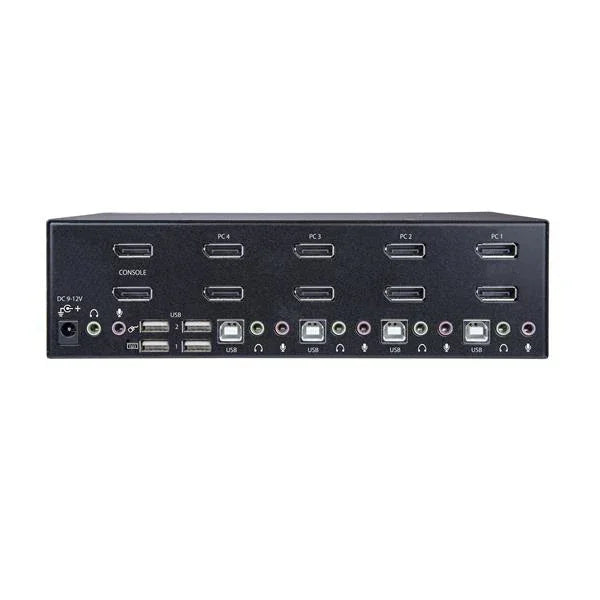 STARTECH DisplayPort KVM - 4 port - 4K 60Hz - Dual Monitor KVM - DisplayPort Switch - KVM DisplayPort - Desktop KVM Switch (SV431DPDDUA2) (SV431DPDDUA2)