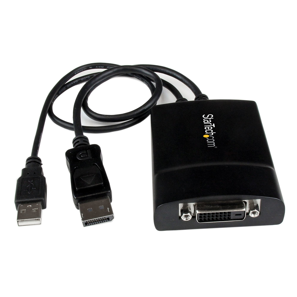 STARTECH DisplayPort to DVI Dual Link Active Adapter - DisplayPort to DVI-D Adapter Video Converter 2560x1600 60Hz - DP 1.2 to DVI Monitor - USB Powered - Latching DP Connector (DP2DVID2) (DP2DVID2)