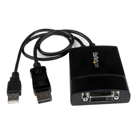 STARTECH DisplayPort to DVI Dual Link Active Adapter - DisplayPort to DVI-D Adapter Video Converter 2560x1600 60Hz - DP 1.2 to DVI Monitor - USB Powered - Latching DP Connector (DP2DVID2) (DP2DVID2)