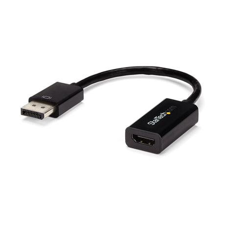 STARTECH DisplayPort to HDMI Adapter - 4K 30Hz Active DisplayPort to HDMI Video Converter - DP to HDMI Monitor|TV|Display Cable Adapter Dongle - Ultra HD DP 1.2 to HDMI 1.4 Adapter (DP2HD4KS) (DP2HD4KS)