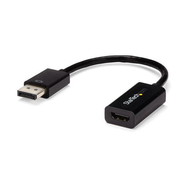 STARTECH DisplayPort to HDMI Adapter - 4K 30Hz Active DisplayPort to HDMI Video Converter - DP to HDMI Monitor|TV|Display Cable Adapter Dongle - Ultra HD DP 1.2 to HDMI 1.4 Adapter (DP2HD4KS) (DP2HD4KS)