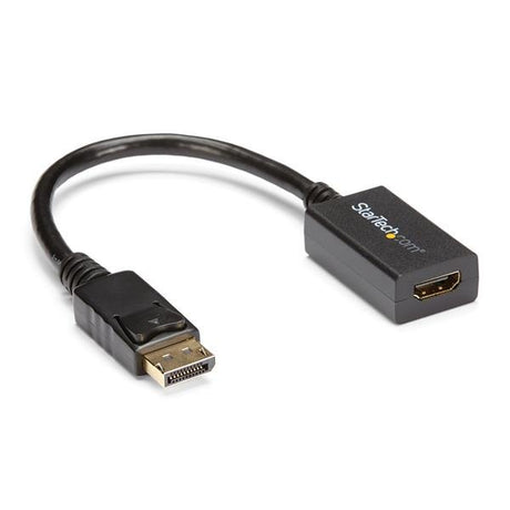 STARTECH DisplayPort to HDMI Adapter - DP 1.2 to HDMI Video Converter 1080p - DP to HDMI Monitor|TV|Display Cable Adapter Dongle - Passive DP to HDMI Adapter - Latching DP Connector (DP2HDMI2) (DP2HDMI2)