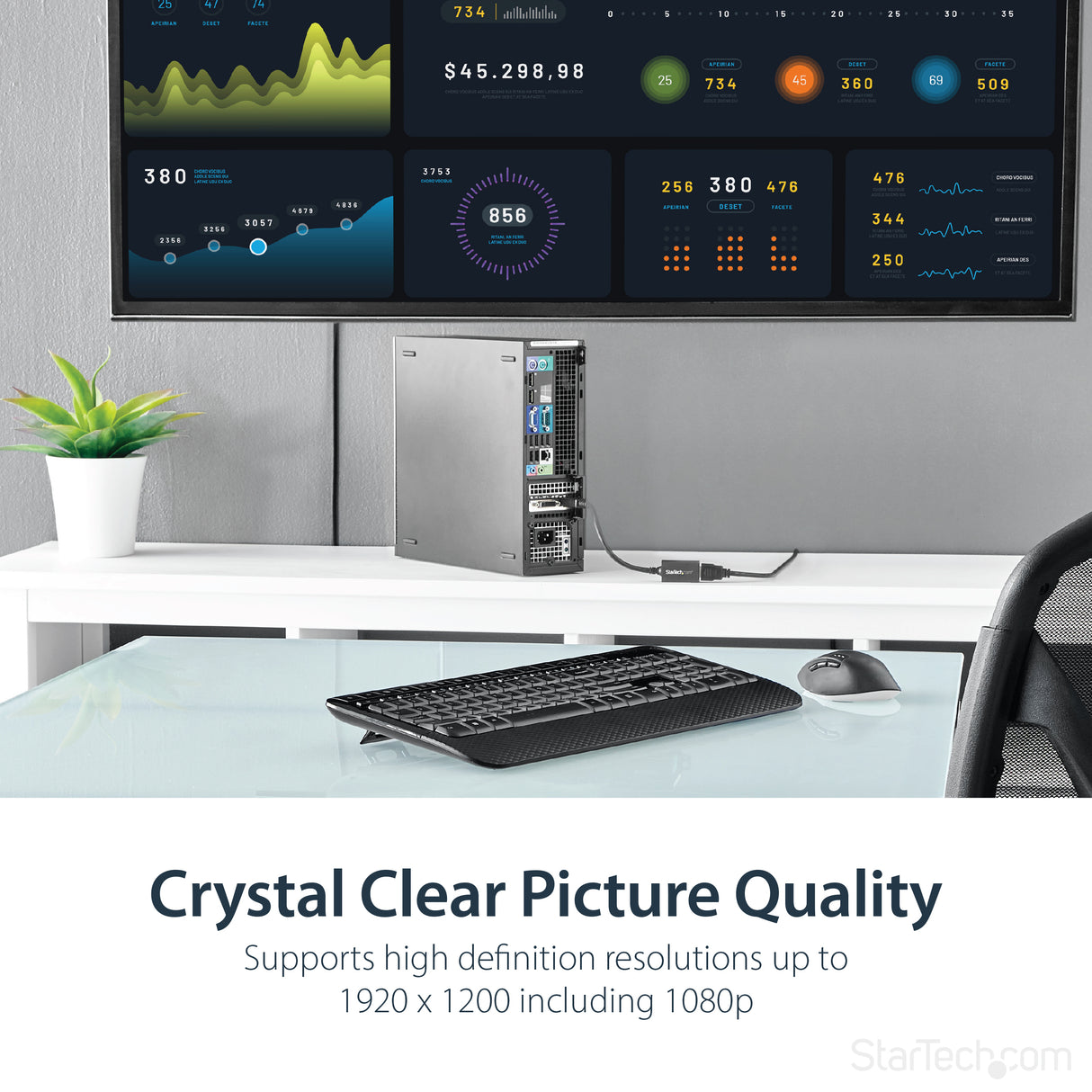 STARTECH DisplayPort to HDMI Adapter - DP 1.2 to HDMI Video Converter 1080p - DP to HDMI Monitor|TV|Display Cable Adapter Dongle - Passive DP to HDMI Adapter - Latching DP Connector (DP2HDMI2) (DP2HDMI2)