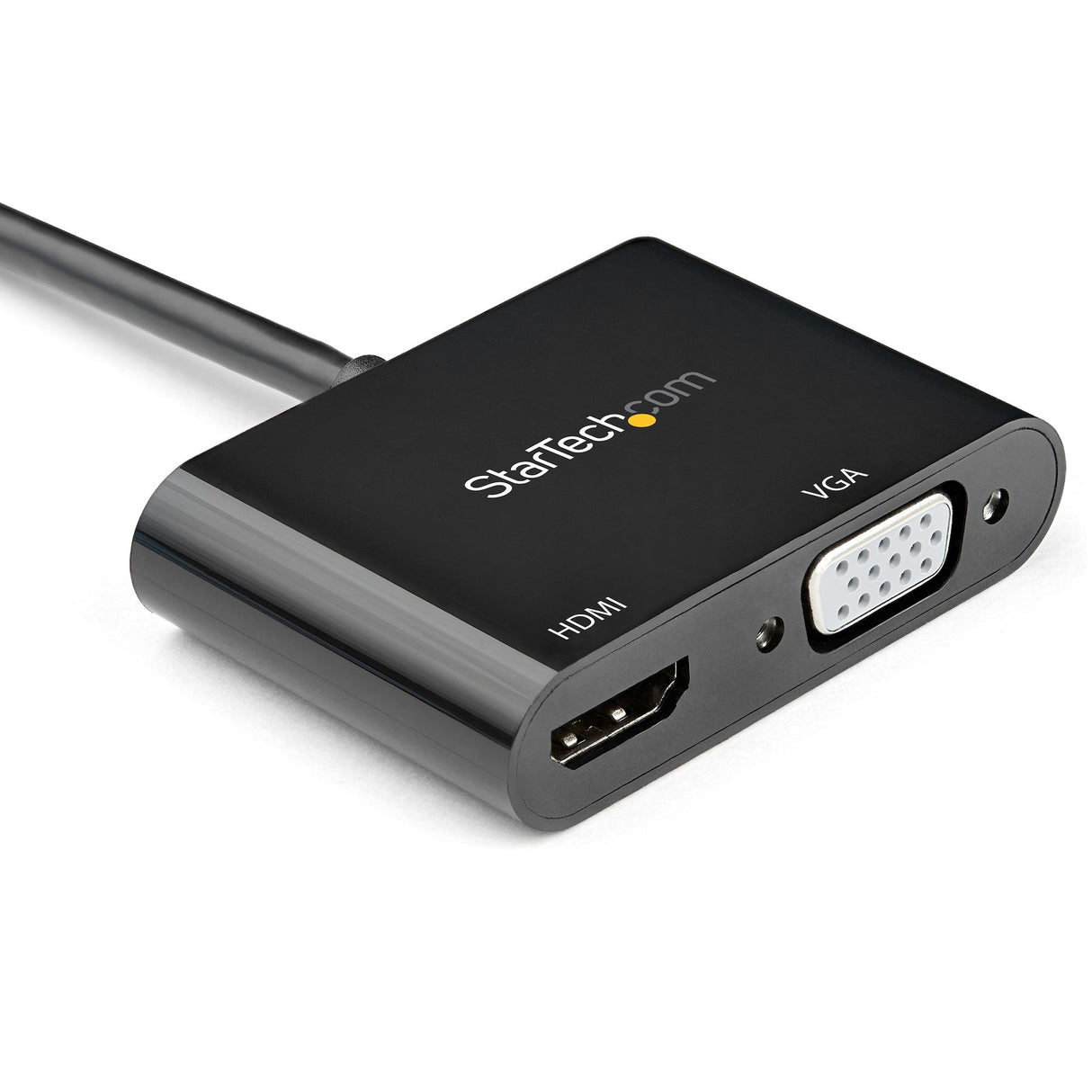 STARTECH DisplayPort to HDMI VGA Adapter - DisplayPort 1.2 HBR2 to HDMI 2.0 (4K 60Hz) or VGA 1080p Converter Dongle - DP to HDMI or VGA Monitor Adapter - Digital Video Display Adapter (DP2VGAHD20) (DP2VGAHD20)
