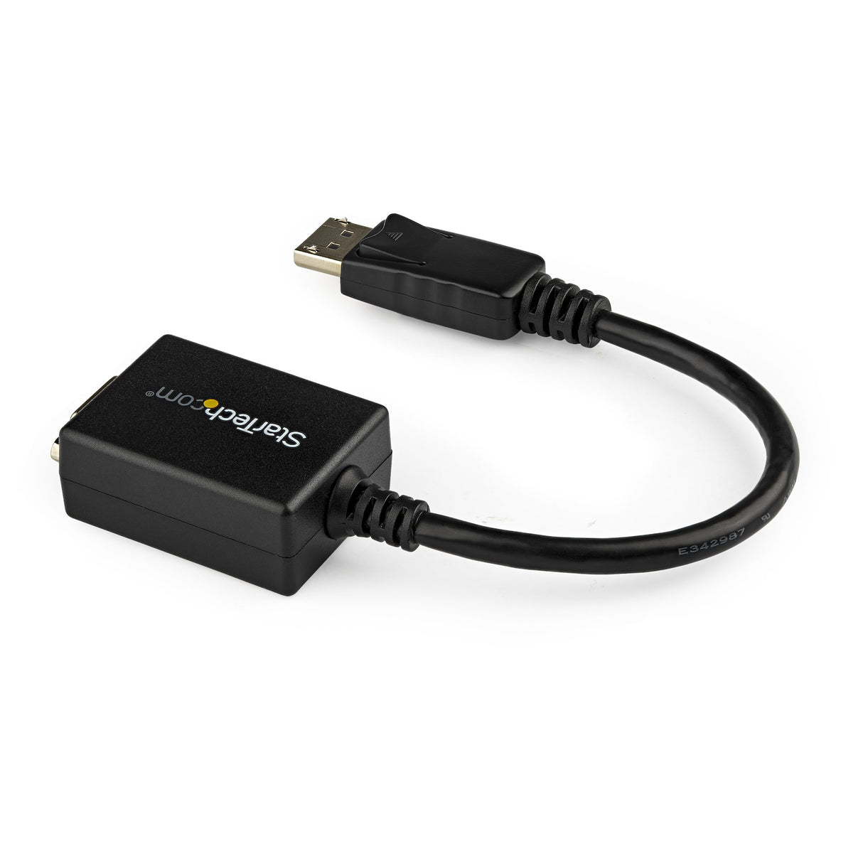 STARTECH DisplayPort to VGA Adapter - Active DP to VGA Converter - 1080p Video - DisplayPort Certified - DP|DP++ Source to VGA Monitor Cable Adapter Dongle - Latching DP Connector (DP2VGA2) (DP2VGA2)