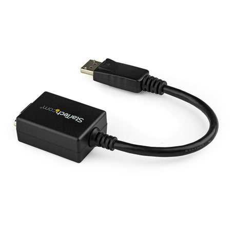 STARTECH DisplayPort to VGA Adapter - Active DP to VGA Converter - 1080p Video - DisplayPort Certified - DP|DP++ Source to VGA Monitor Cable Adapter Dongle - Latching DP Connector (DP2VGA2) (DP2VGA2)