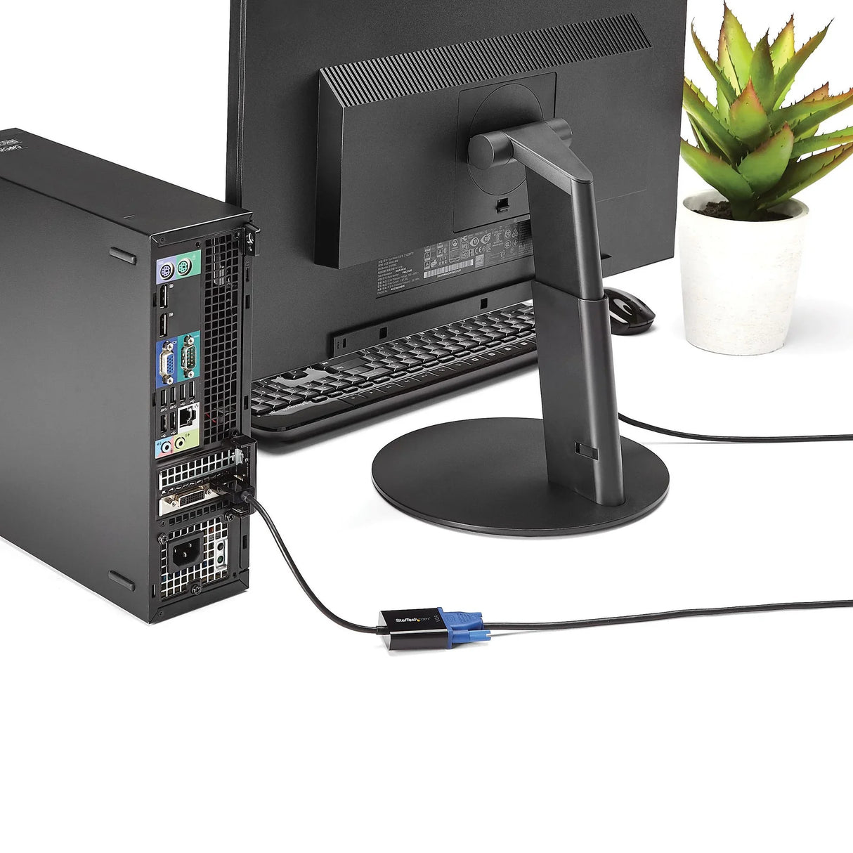 STARTECH DisplayPort to VGA Adapter - Active DP to VGA Converter - 1080p Video - DP|DP++ Source to VGA Monitor Cable Adapter - DP to VGA Adapter Dongle Digital to Analog - DP 1.2 to VGA (DP2VGA3) (DP2VGA3)
