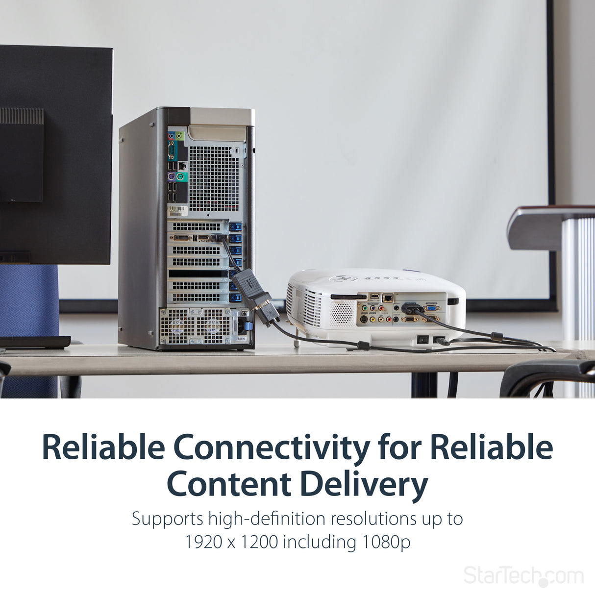 STARTECH DisplayPort to VGA Adapter - Active DP to VGA Converter - 1080p Video - Durable - DP|DP++ Source to VGA Monitor Cable Adapter Dongle - DP 1.2 to VGA - Latching DP Connector (DP2VGA) (DP2VGA)