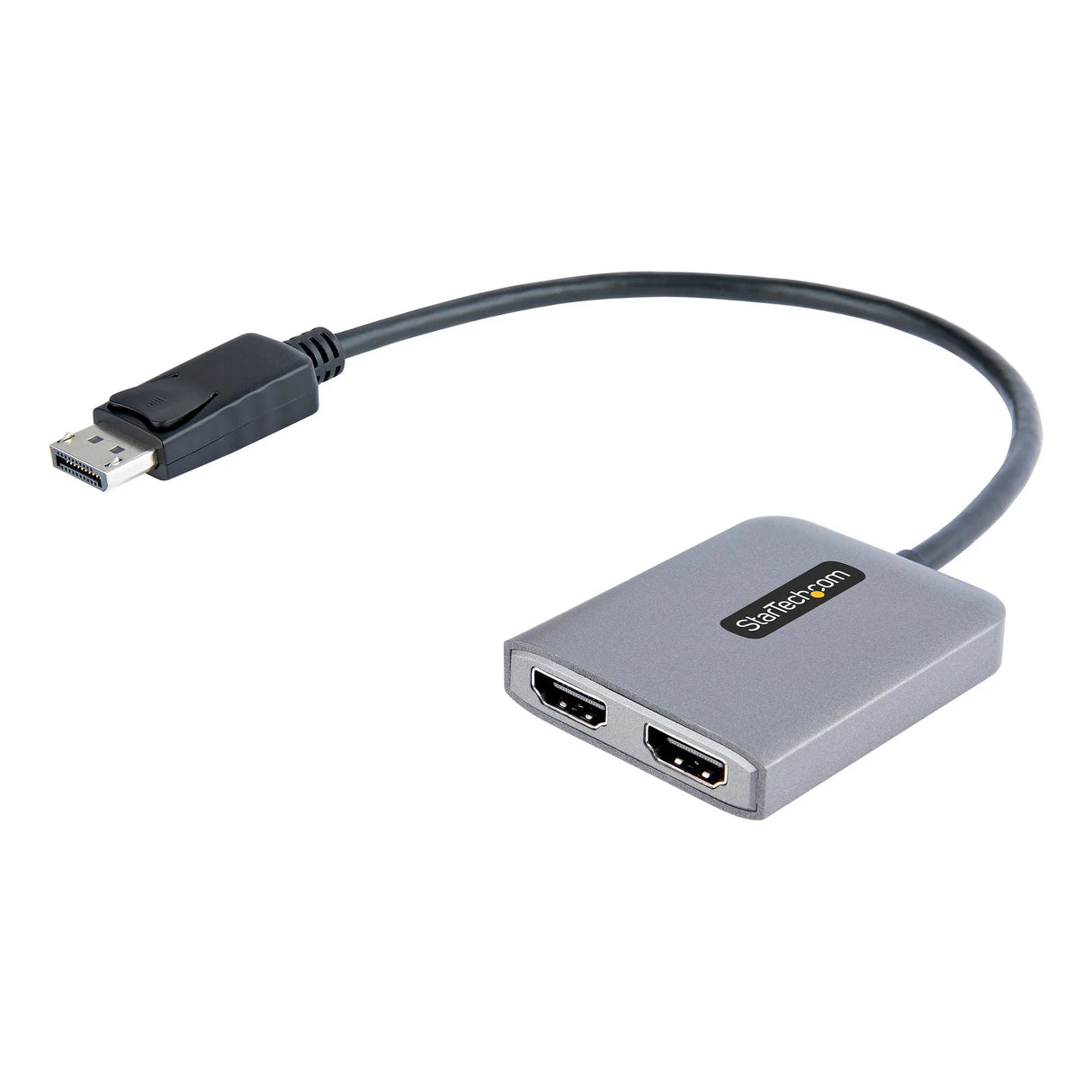 STARTECH DP to Dual HDMI MST HUB - Dual HDMI 4K 60Hz - DisplayPort Multi Monitor Adapter with 1ft | 30cm cable - DP 1.4 Multi Stream Transport Hub | DSC | HBR3 - DP to HDMI Splitter (MST14DP122HD) (MST14DP122HD)
