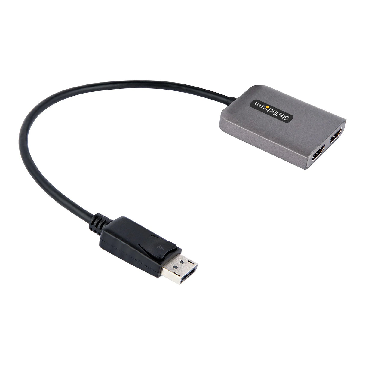 STARTECH DP to Dual HDMI MST HUB - Dual HDMI 4K 60Hz - DisplayPort Multi Monitor Adapter with 1ft | 30cm cable - DP 1.4 Multi Stream Transport Hub | DSC | HBR3 - DP to HDMI Splitter (MST14DP122HD) (MST14DP122HD)