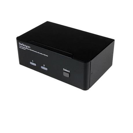 STARTECH Dual Monitor DisplayPort KVM Switch - 2 Port - USB 2.0 Hub - Audio and Microphone - DP KVM Switch (SV231DPDDUA) (SV231DPDDUA)