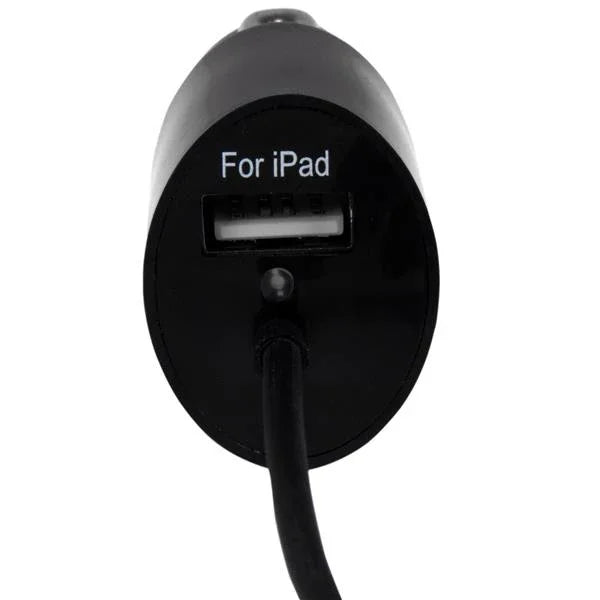 STARTECH Dual Port Car Charger with Micro USB Cable and USB Port | High Power (21 Watt | 4.2 Amp) - Dual Tablet Car Charger - Black (USBUB2PCARB)