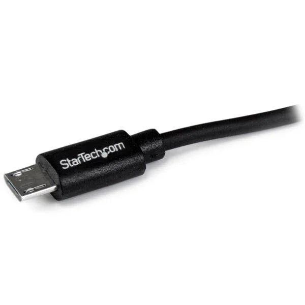 STARTECH Dual Port Car Charger with Micro USB Cable and USB Port | High Power (21 Watt | 4.2 Amp) - Dual Tablet Car Charger - Black (USBUB2PCARB)