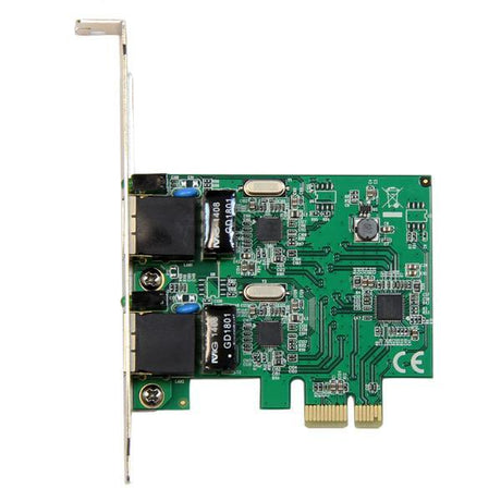 STARTECH Dual Port Gigabit PCI Express Server Network Adapter Card - 1 Gbps PCIe NIC - Dual Port Server Adapter - 2 Port Ethernet Card (ST1000SPEXD4)