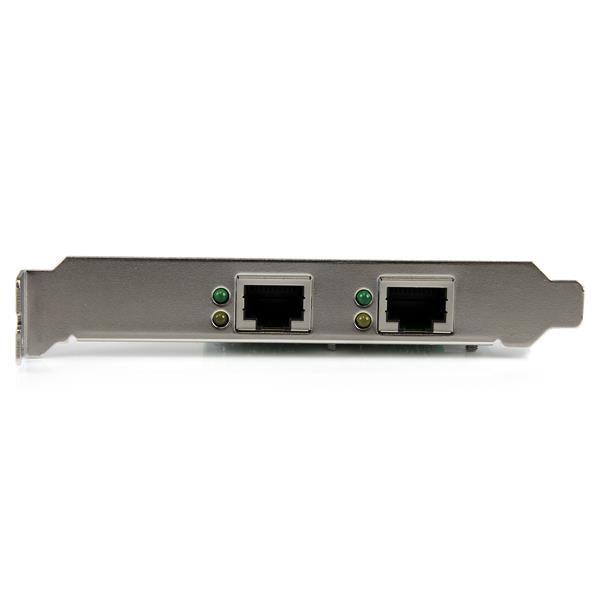 STARTECH Dual Port Gigabit PCI Express Server Network Adapter Card - 1 Gbps PCIe NIC - Dual Port Server Adapter - 2 Port Ethernet Card (ST1000SPEXD4)