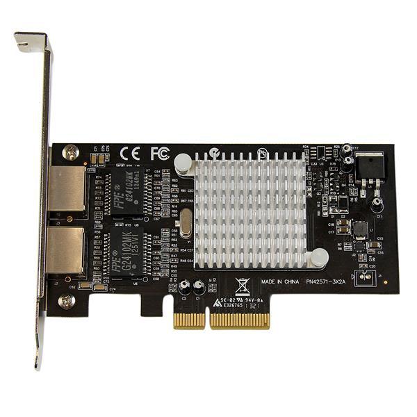 STARTECH Dual Port PCI Express (PCIe x4) Gigabit Ethernet Server Adapter - 2 Port Network Card - Intel i350 NIC - GbE Network Card (ST2000SPEXI)