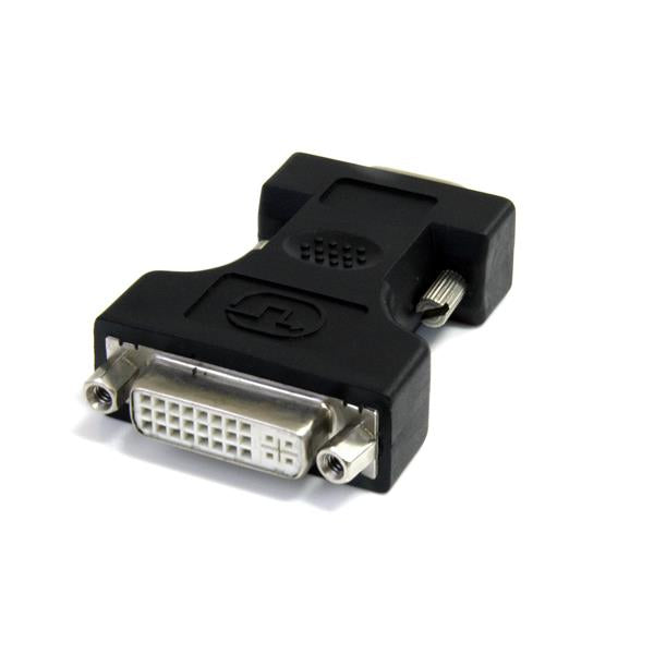 STARTECH DVI-I to VGA Cable Adapter - Black - F | M - DVI I to VGA Adapter for Your VGA Monitor or Display (DVIVGAFMBK) (DVIVGAFMBK)