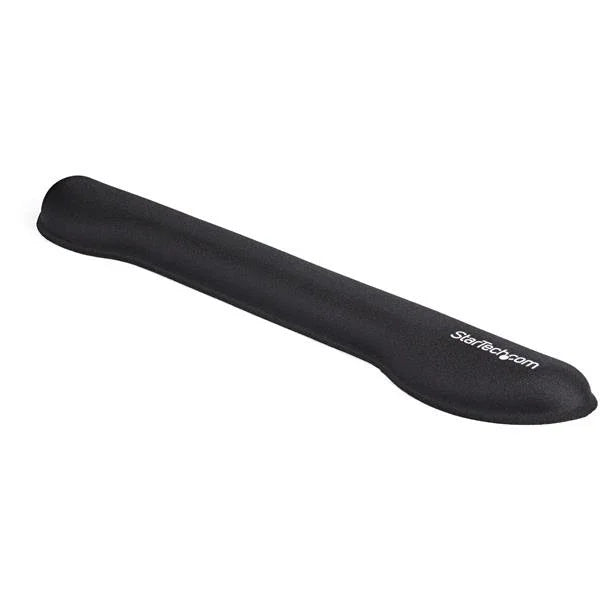 STARTECH Foam Keyboard Wrist Rest for Ergonomic Typing Support - Padded Non-Slip Keyboard Cushion - Laptop or Desktop Computer Keyboard Wrist | Hand & Arm Rest - Soft Black Nylon Rest Pad (WRSTRST) (WRSTRST)