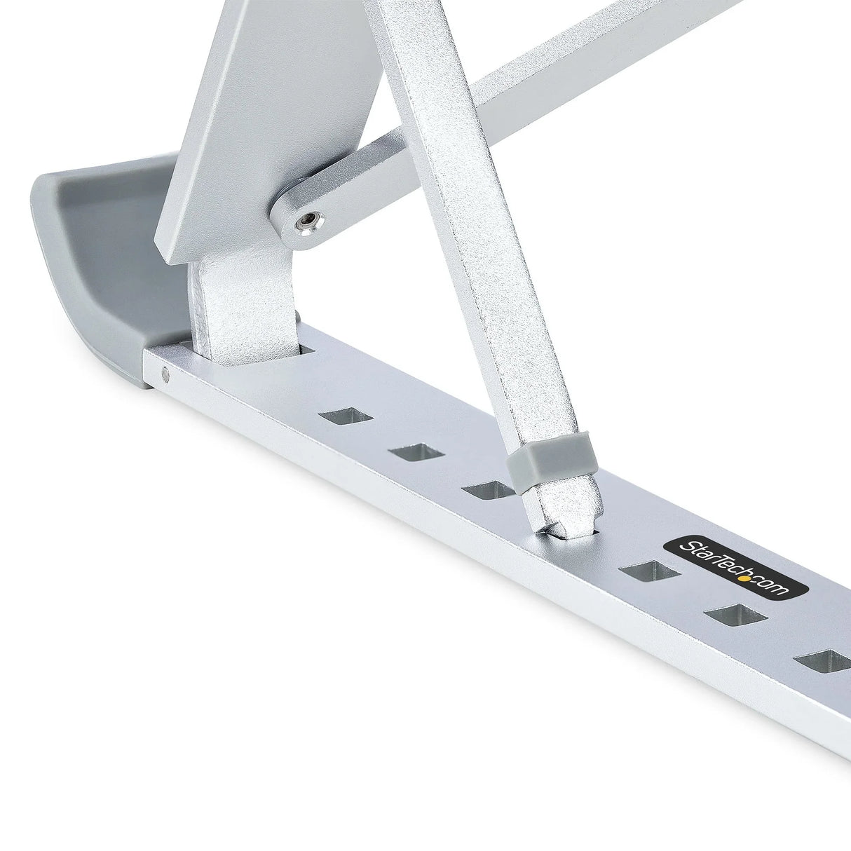 STARTECH Foldable Laptop Riser Stand | Portable Height Adjustable Ergonomic Laptop Stand | Ventilated Aluminum Frame Supports 22lb (10Kg) | Tilt|Raised|Angled Laptop|Tablet Stand (LAPTOP-RISER-BAR) (LAPTOP-RISER-BAR)