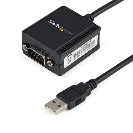 STARTECH FTDI USB to Serial Adapter DB9 with COM Retention - USB to Serial RS232 Adapter - USB Serial Adapter - USB to Serial Adapter (ICUSB2321F)